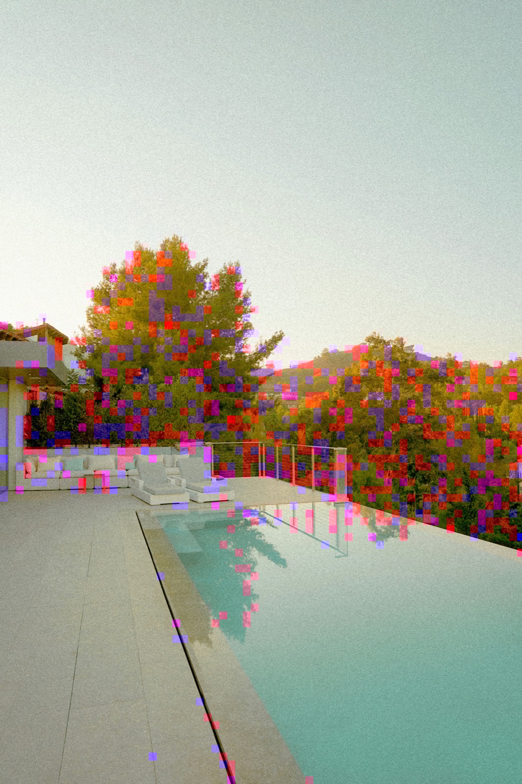 Finished California custom pool with hardscape and outdoor living integration, year-round entertainment ready